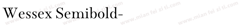 Wessex Semibold字体转换